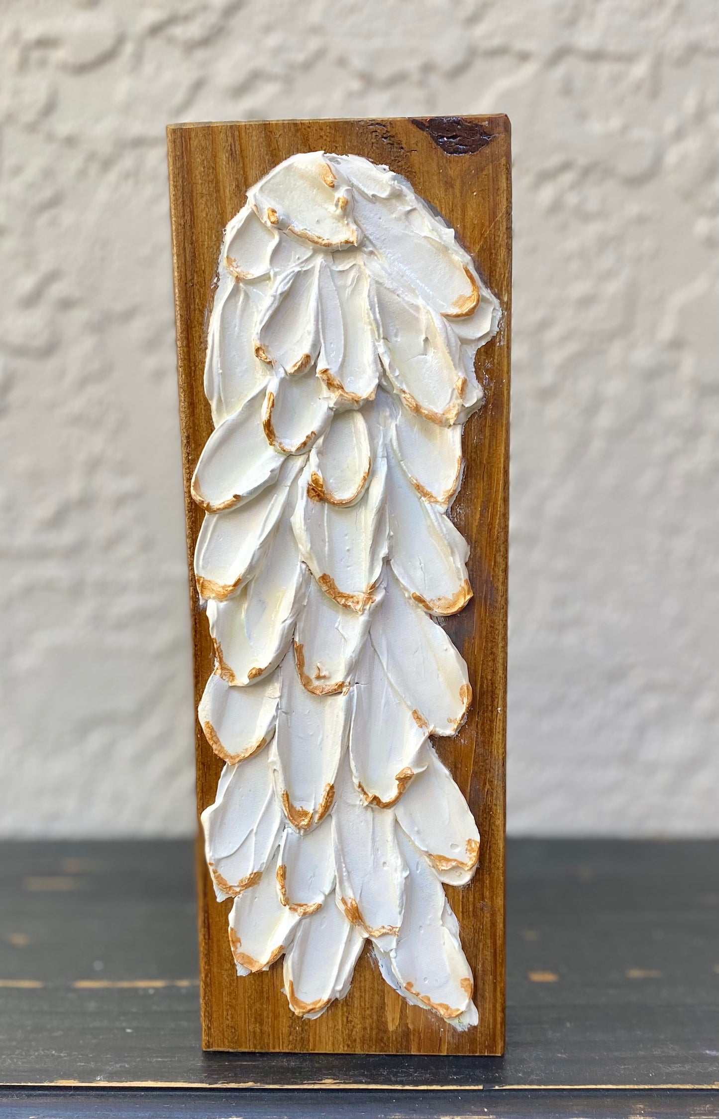 Angel wings 2 - natural wood