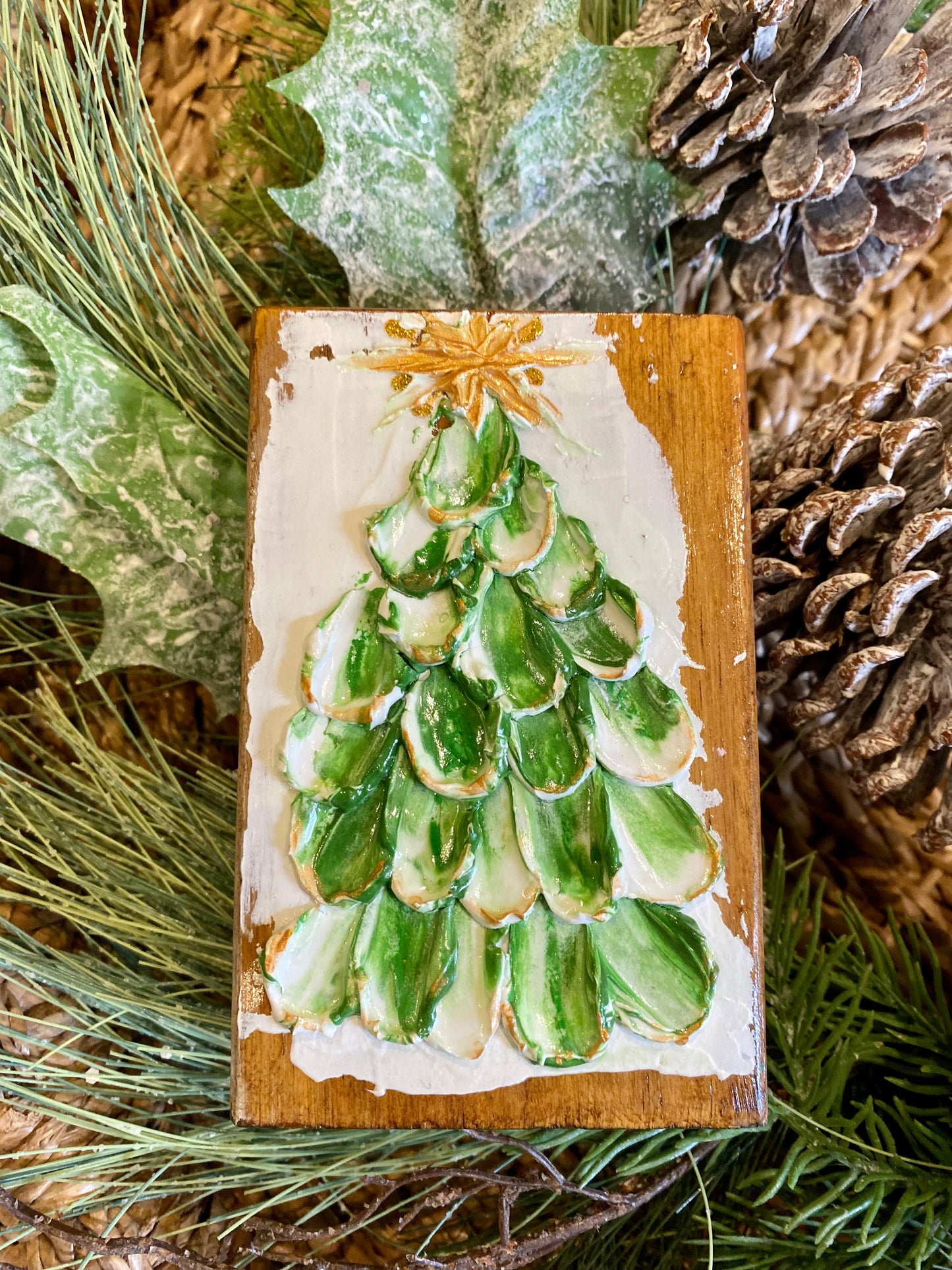 Christmas tree block /shelf sitter